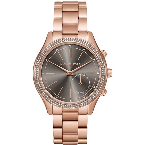 michael kors slim runway hybrid watch